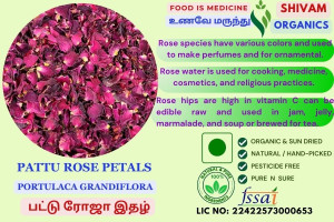 Pattu Rose Petal | Portulaca Grandiflora | DRY PETALS | 100gm