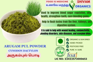 Arugampul Powder | Cynodon Dactylon | Bermuda Grass 100gm